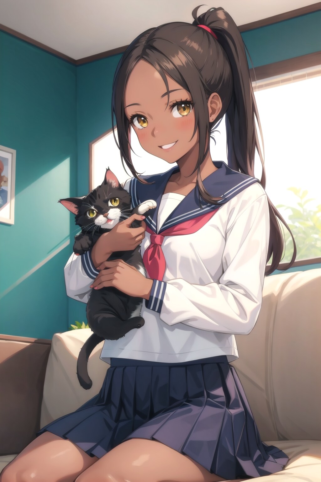 猫と一緒 | の人気AIイラスト・グラビア
