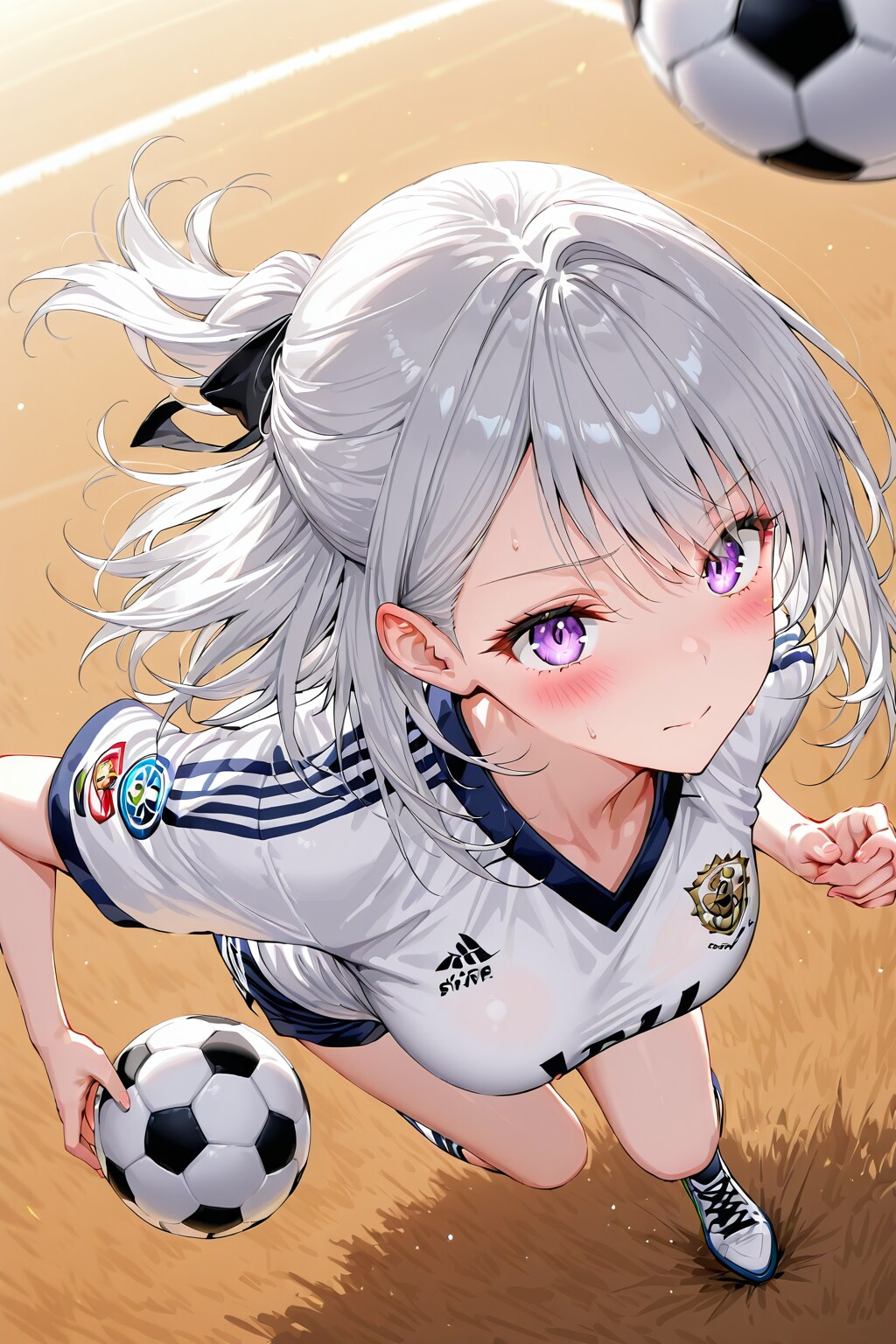 (1308)銀髪ちゃんサッカー