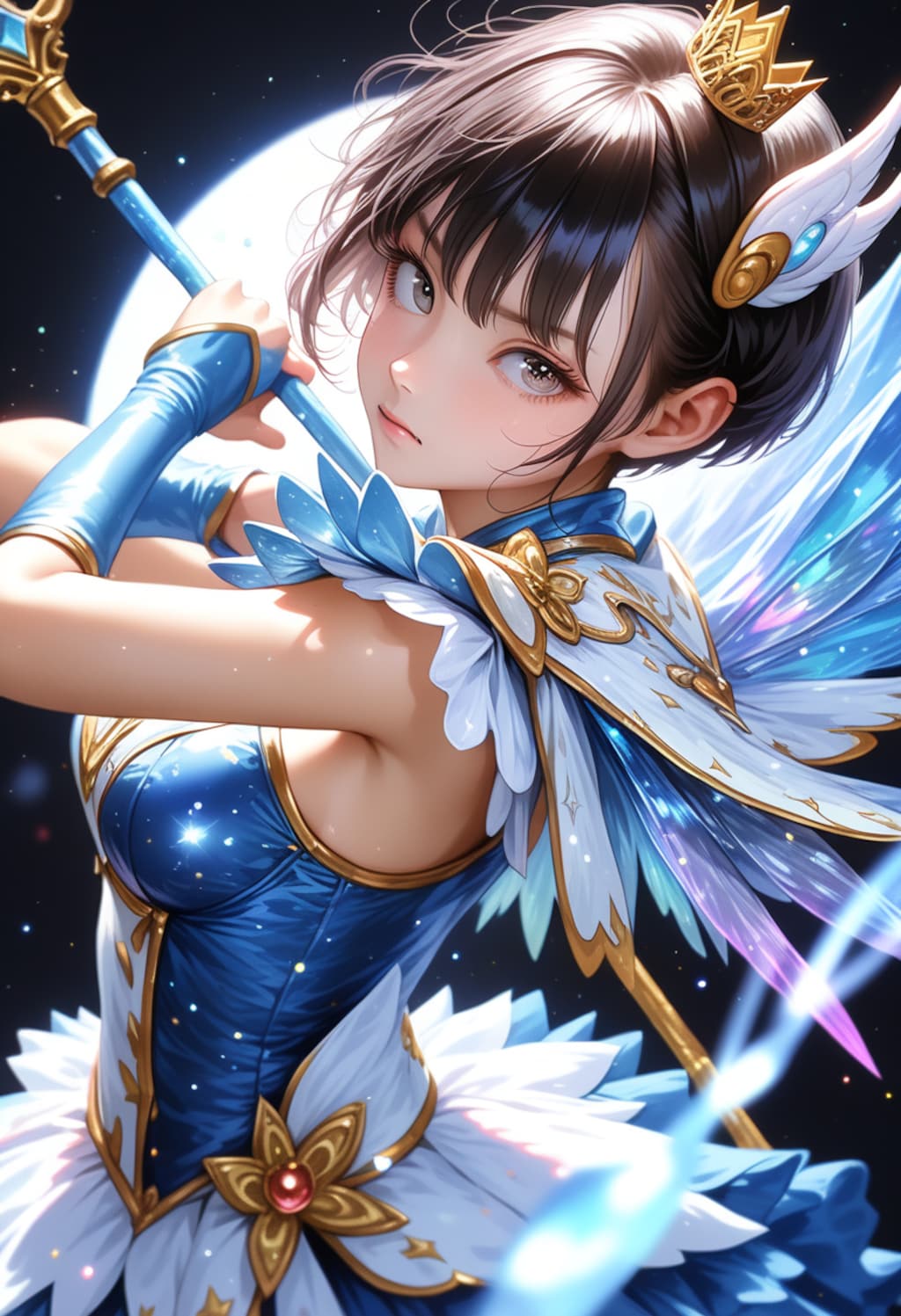 月の蒼光と魔法少女ガール