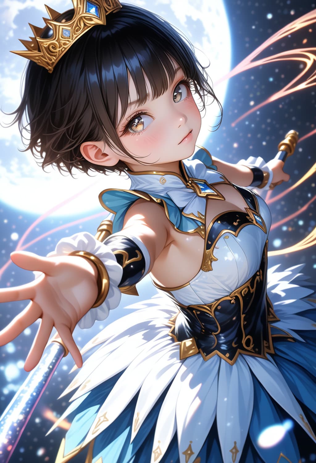 月の蒼光と魔法少女ガール