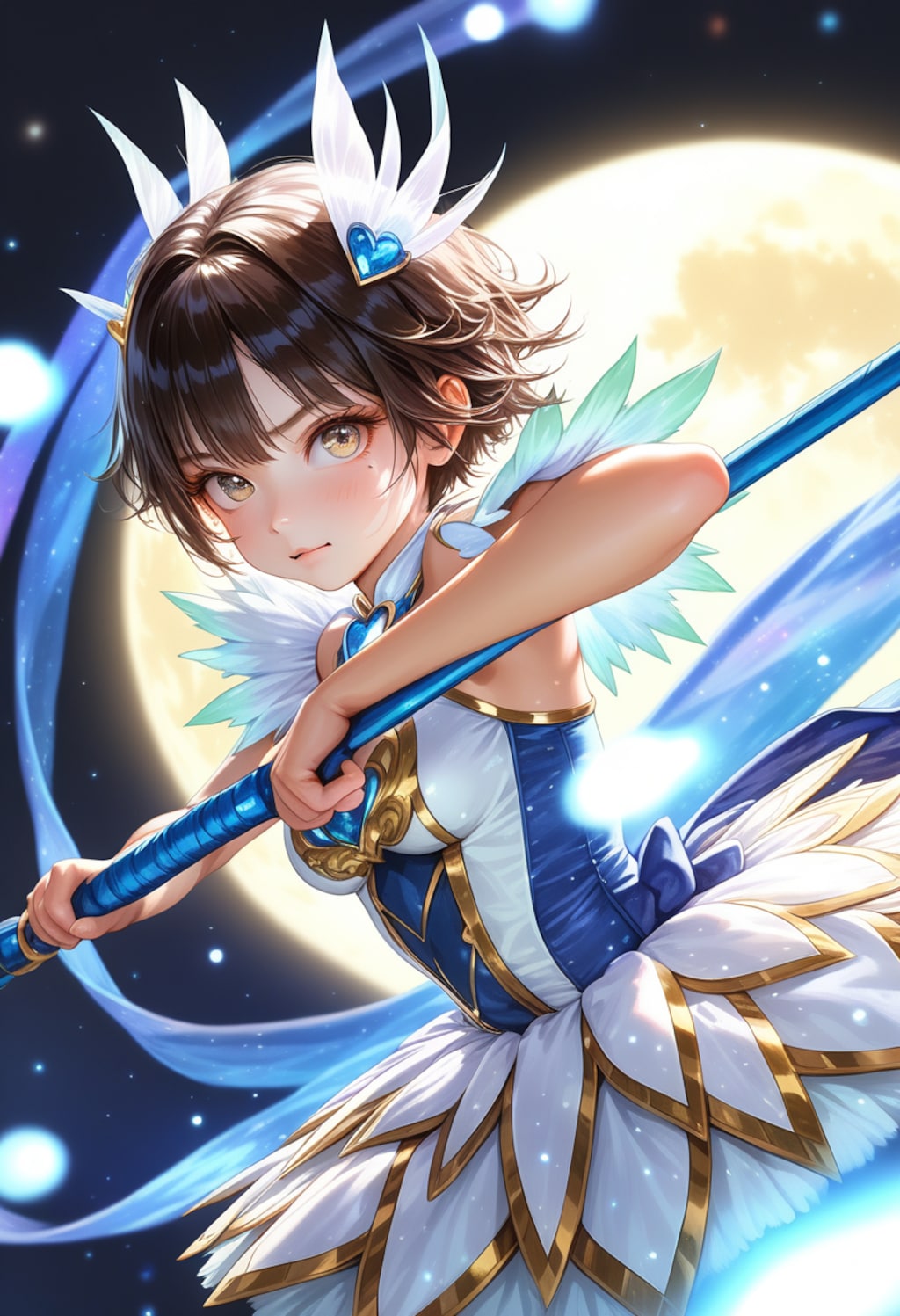 月の蒼光と魔法少女ガール