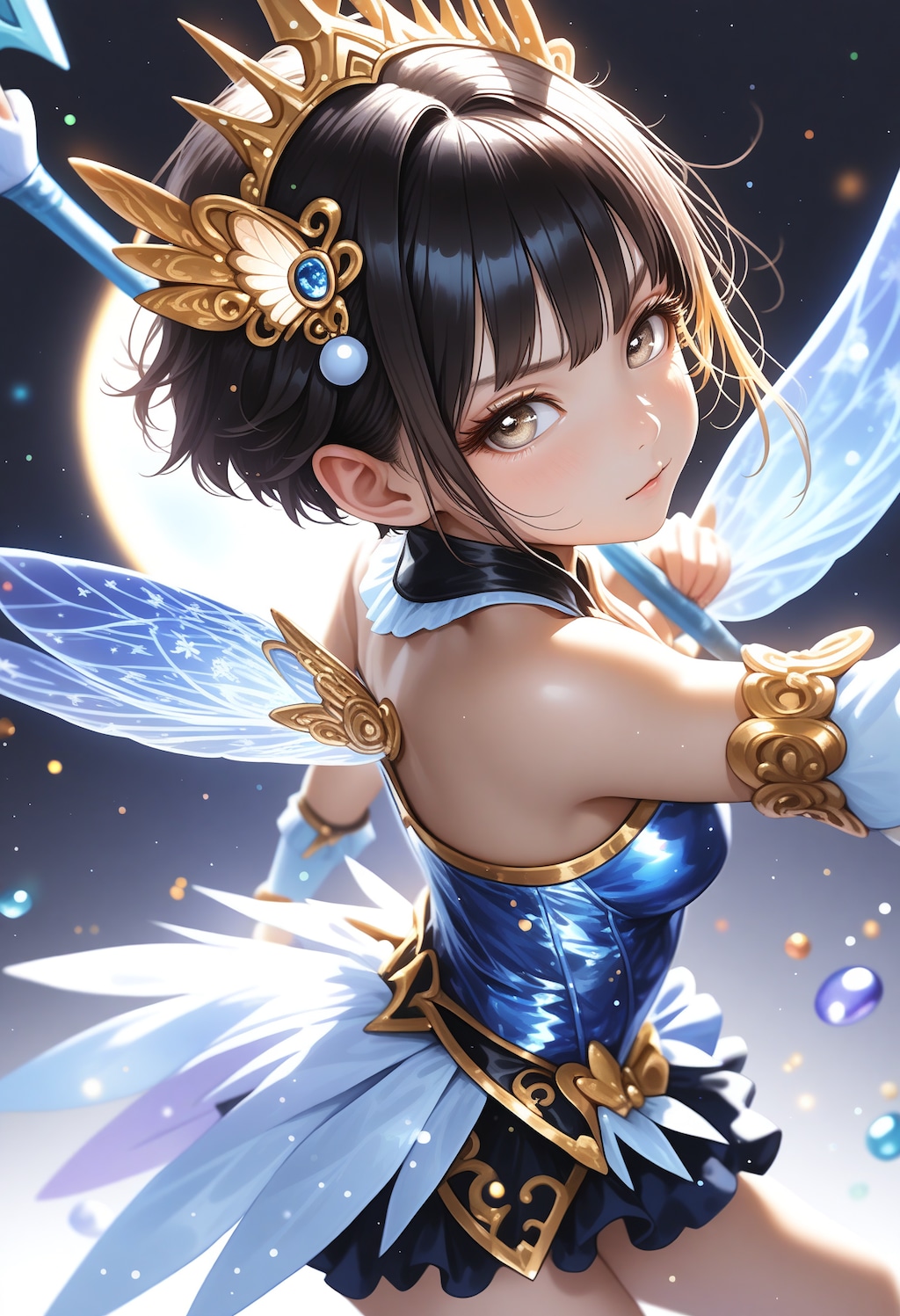 月の蒼光と魔法少女ガール