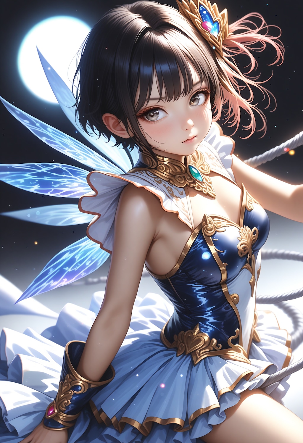 月の蒼光と魔法少女ガール