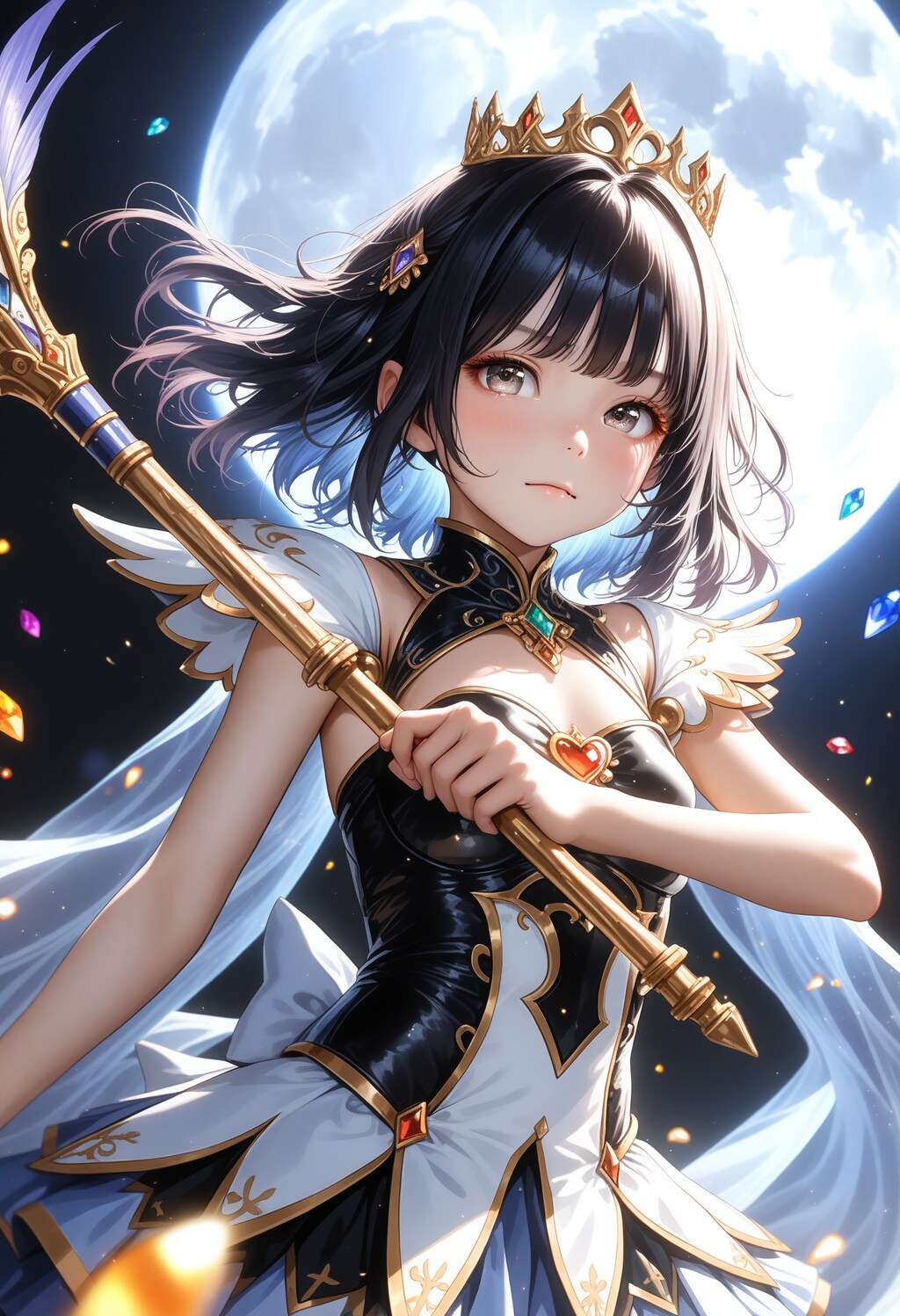 月の蒼光と魔法少女ガール