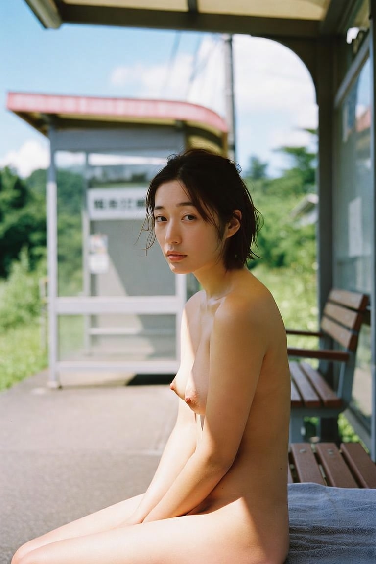 バスストップ。