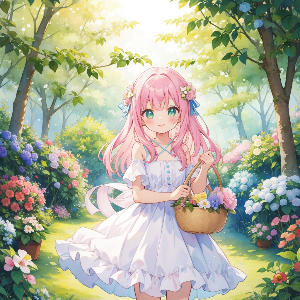 お花摘み | の人気AIイラスト・グラビア