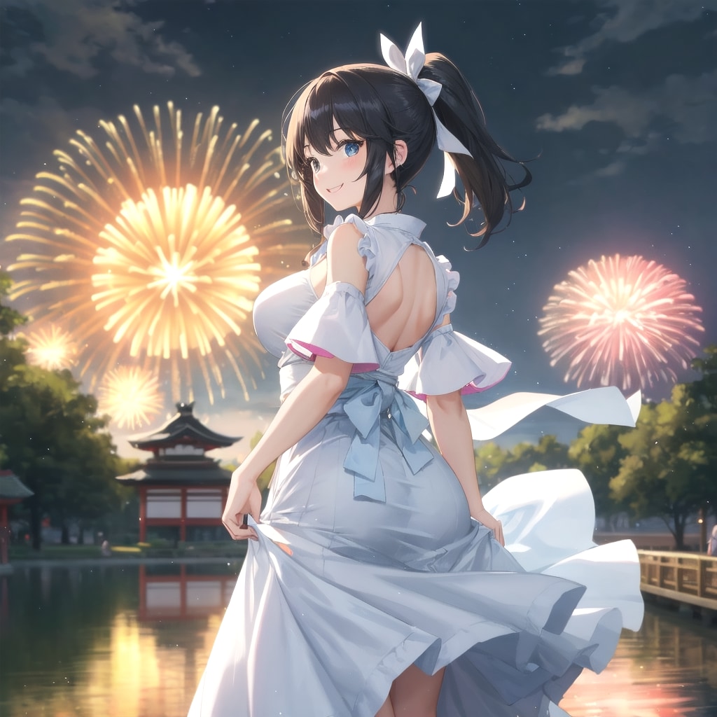 あなた♪花火が綺麗ね♪