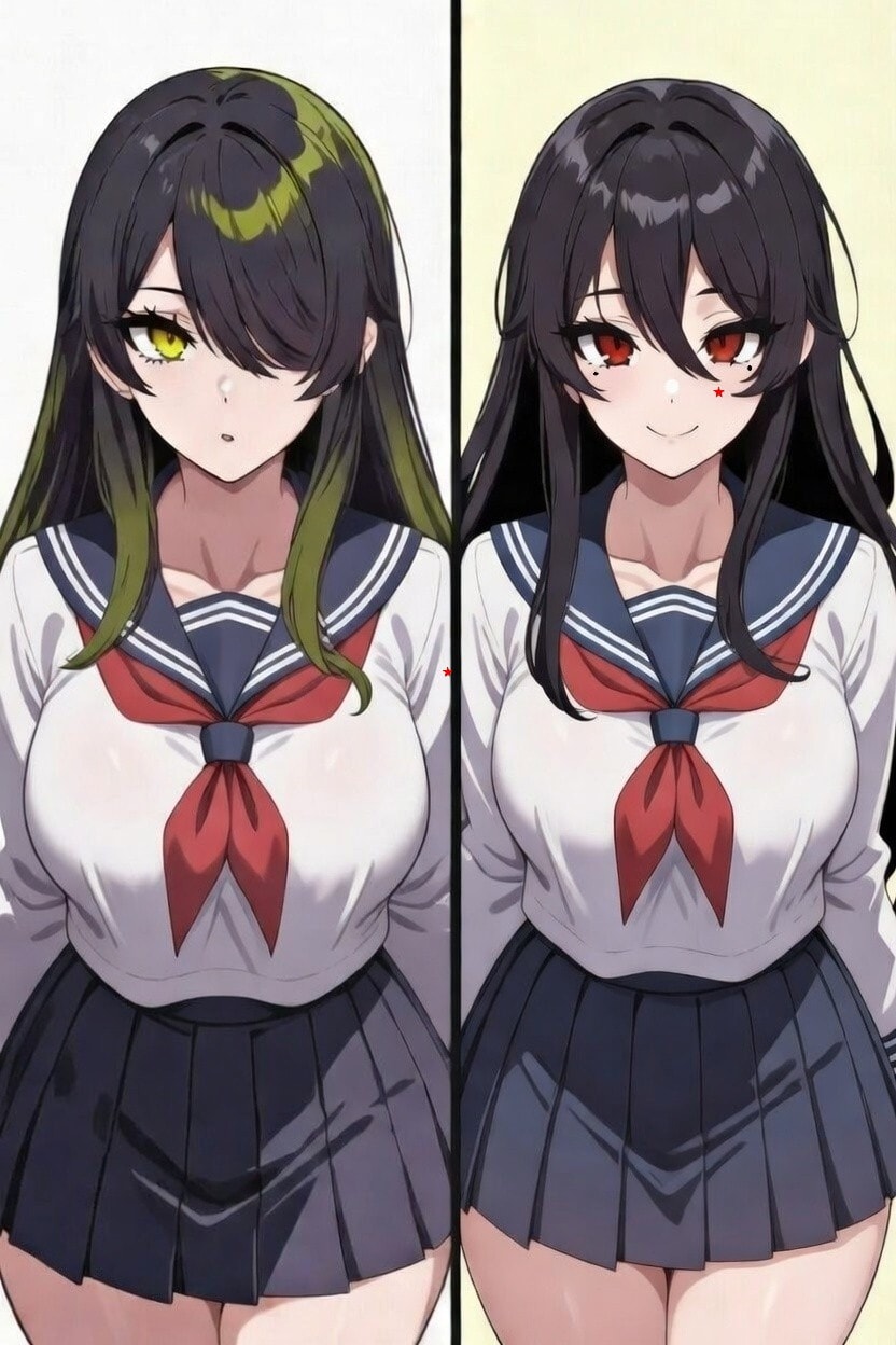 今日の2026/03/19こまどりじゃない姉妹の2人 | の人気AIイラスト・グラビア