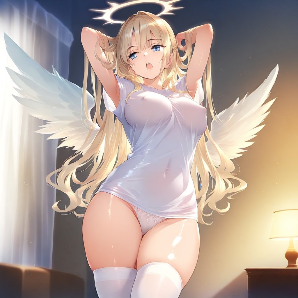 ノーブラのギャル天使さん