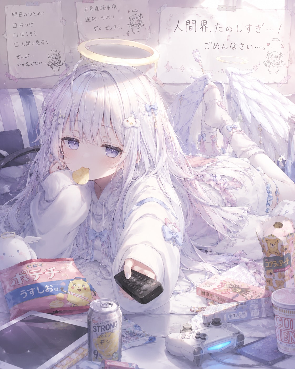だらけた駄天使の午後 | の人気AIイラスト・グラビア