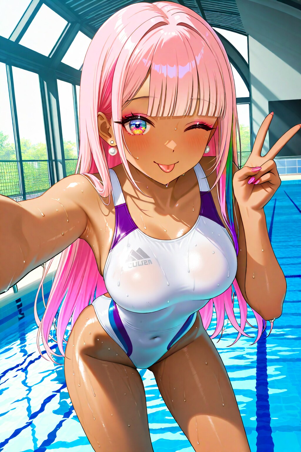 競泳水着のマイちゃん