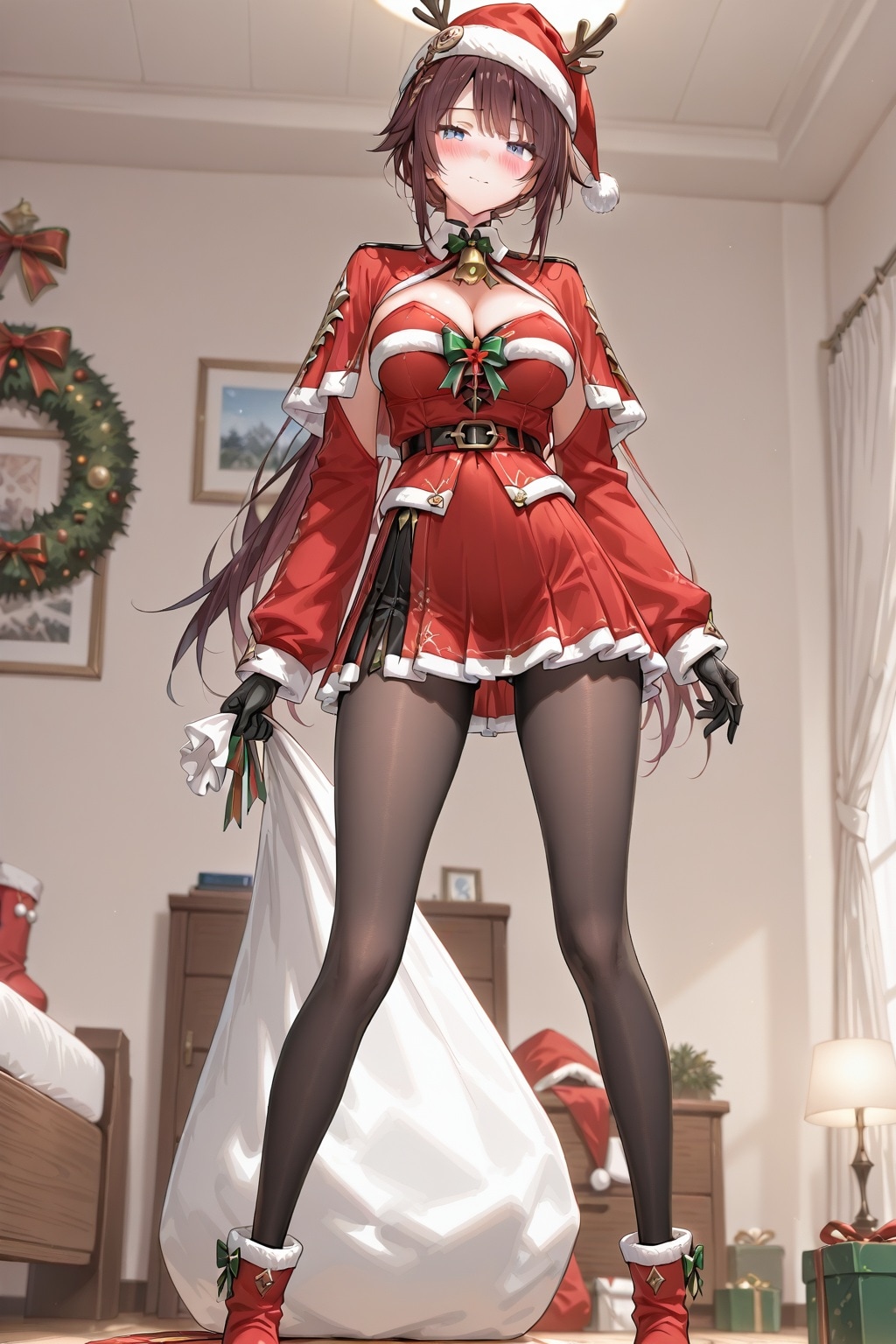 サンタコスの美少女