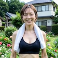 隣家の奥さんの庭のお手入れスタイル③ 2枚目