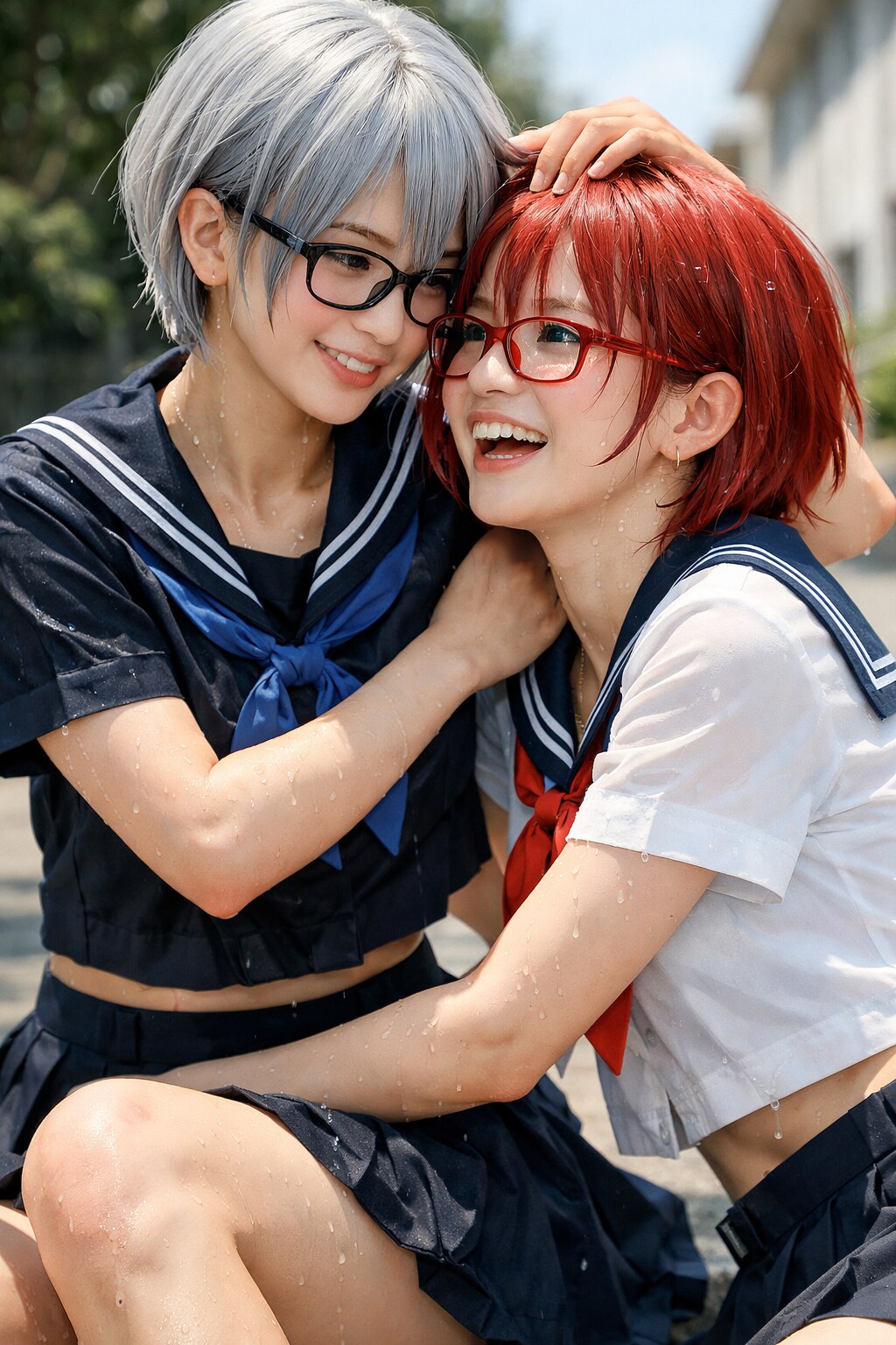 おぞましい光景🫠まさけ自画像＆真澄お姉やん👓️