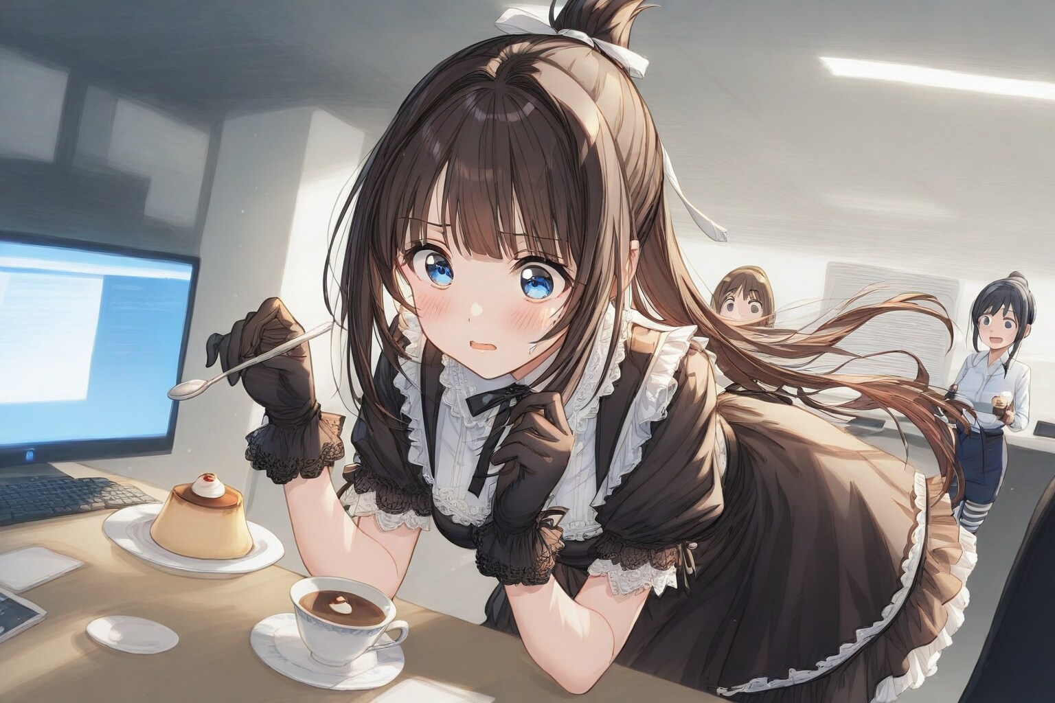 ゴスロリINオフィス | の人気AIイラスト・グラビア