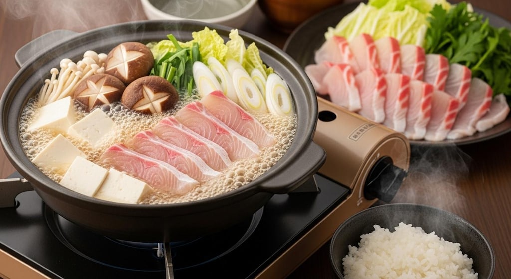 摩訶不思議食堂の鰤しゃぶ豆腐鍋セット