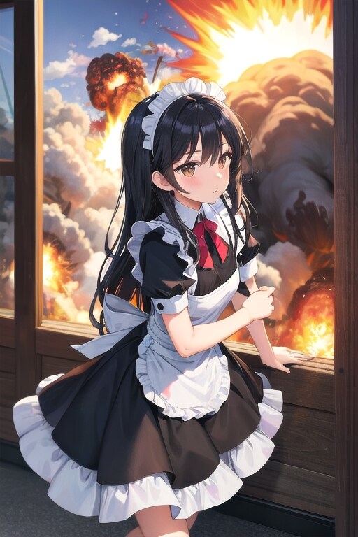 さくらちゃん爆発 | の人気AIイラスト・グラビア