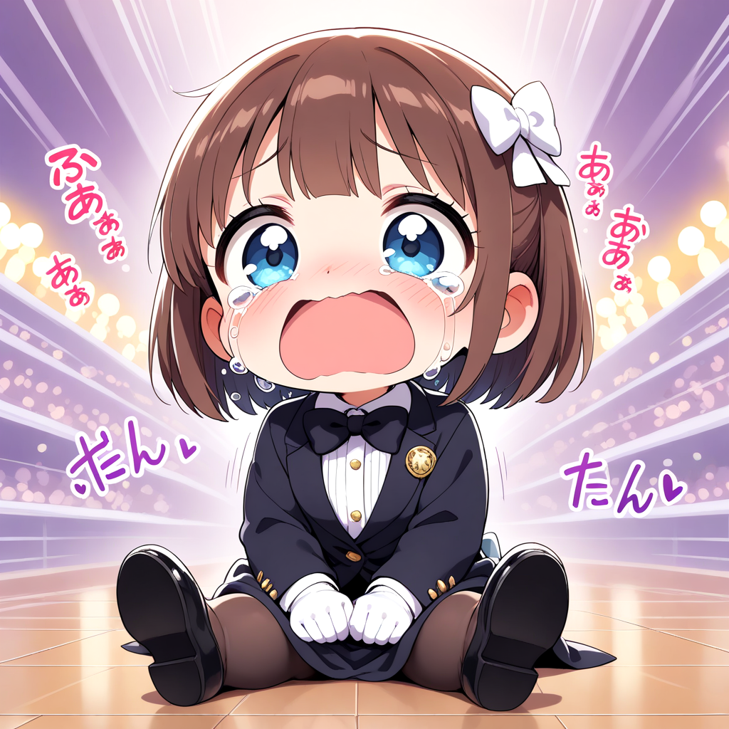 ちび過ぎるタキシード姿