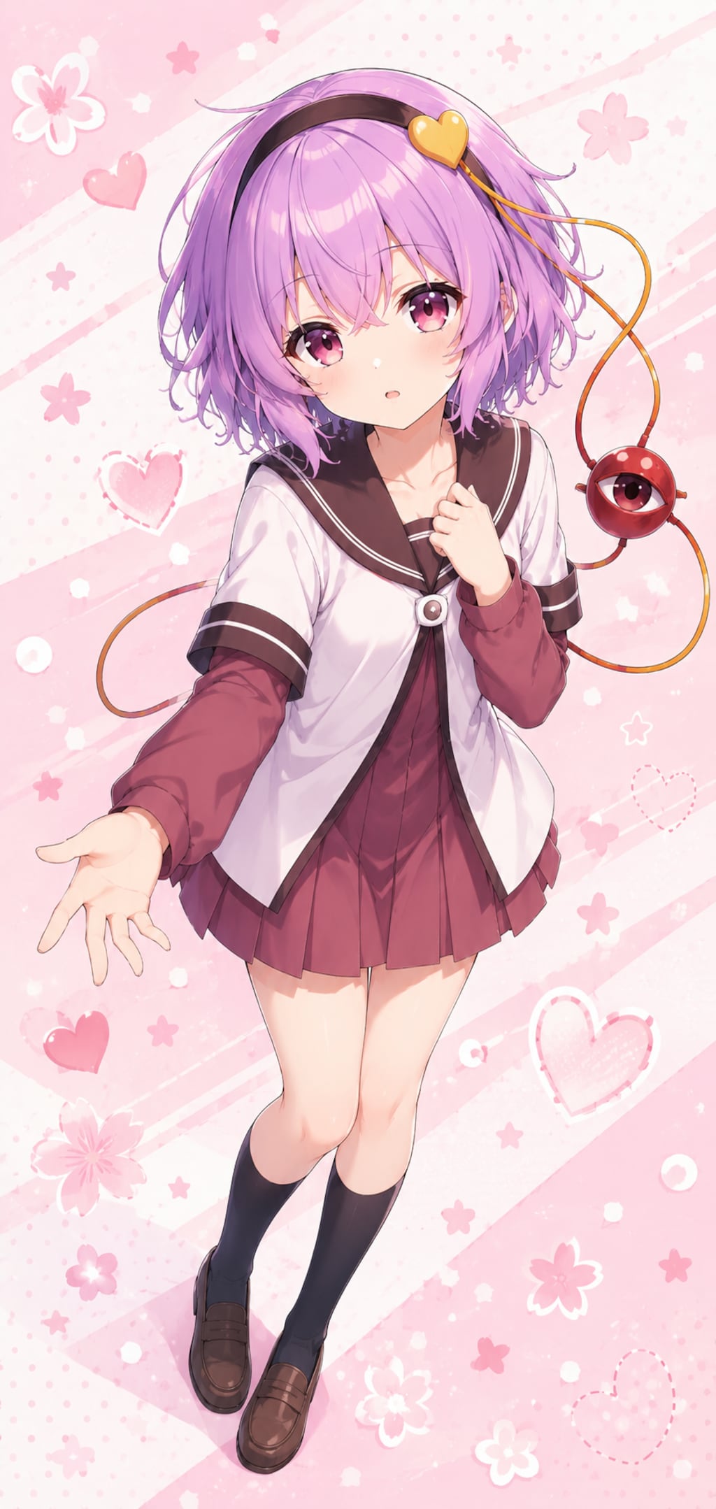 七森中の制服を着ているさとりちゃん