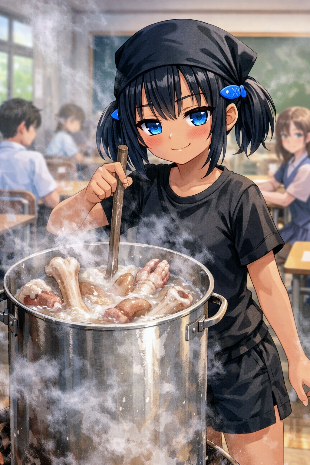 豚骨を煮るこなつちゃん | の人気AIイラスト・グラビア