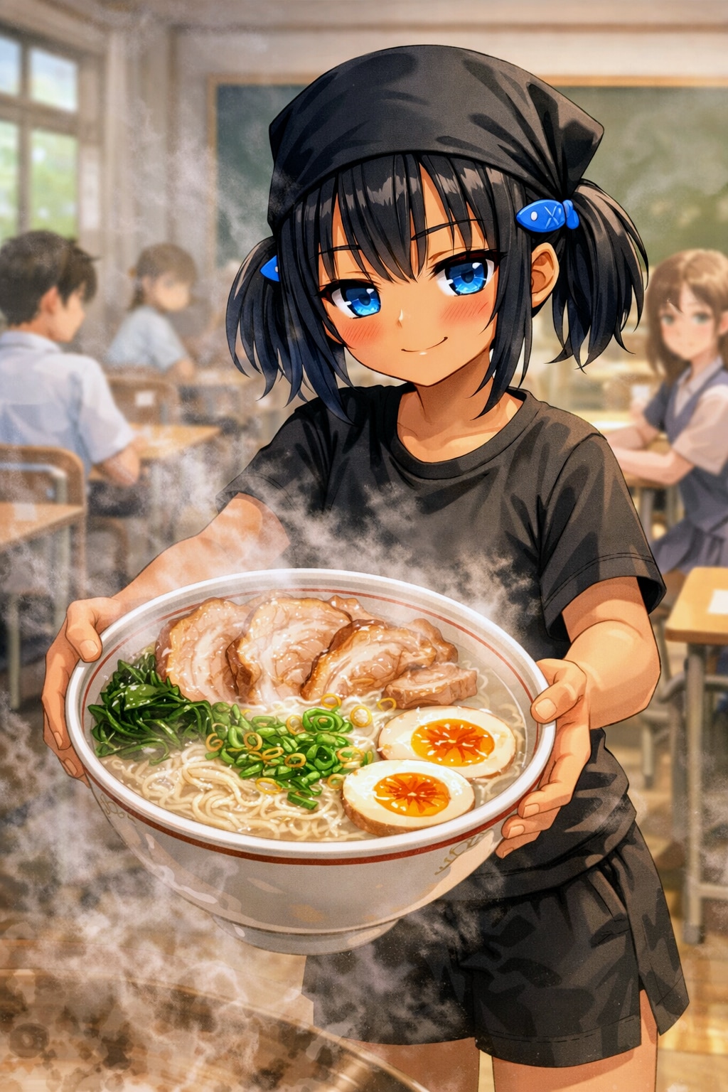 豚骨を煮るこなつちゃん