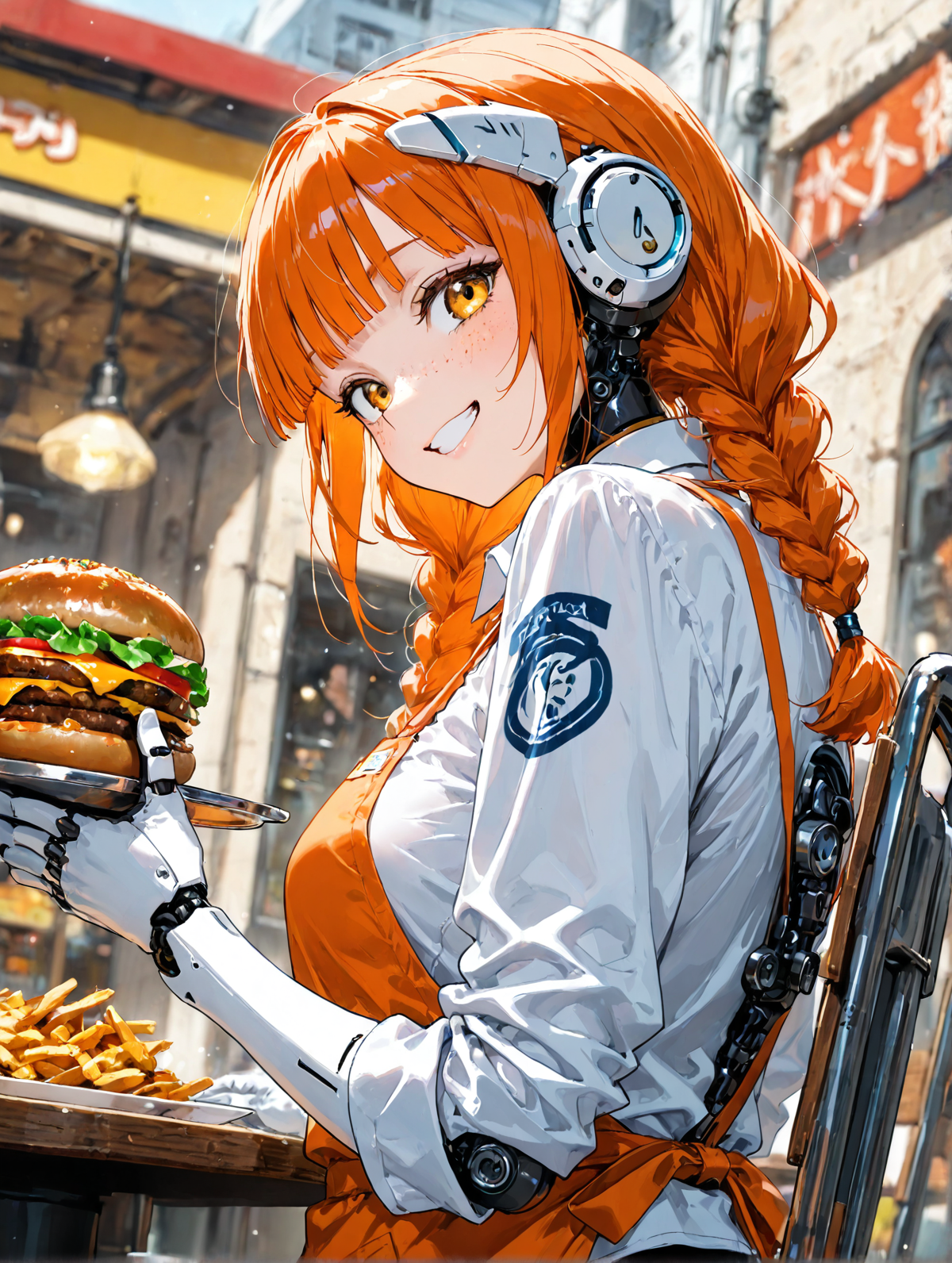 お待たせしましたー！ サイボーグ６ | の人気AIイラスト・グラビア