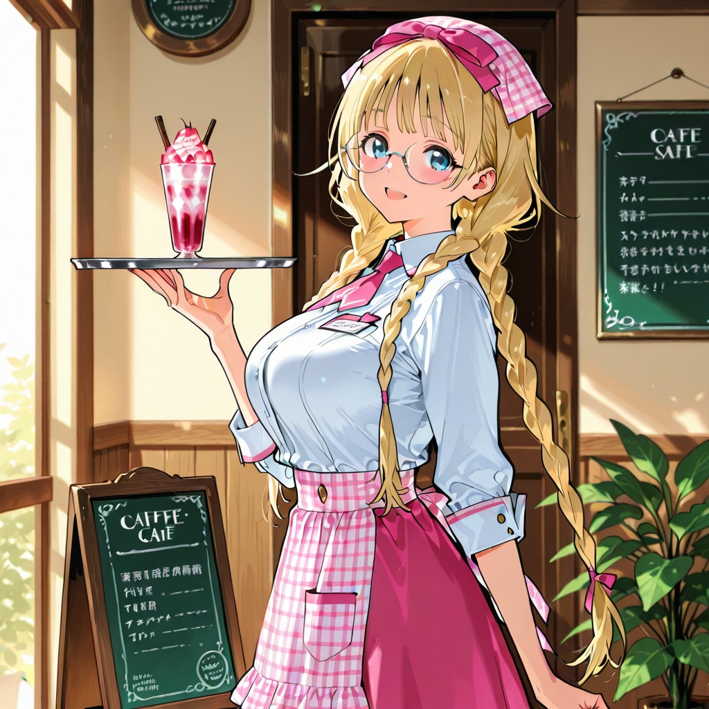 ナオちゃん　カフェで働く