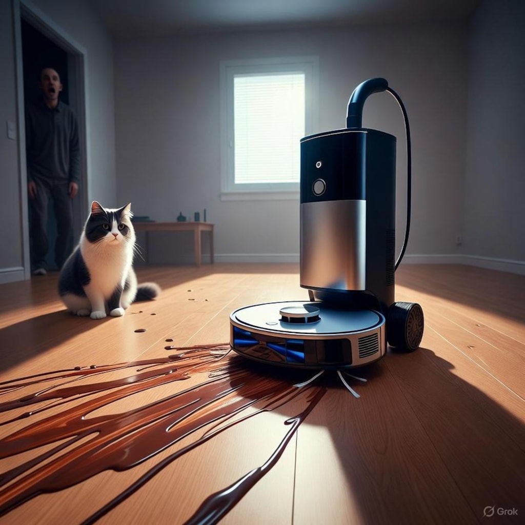 猫の糞で大惨事