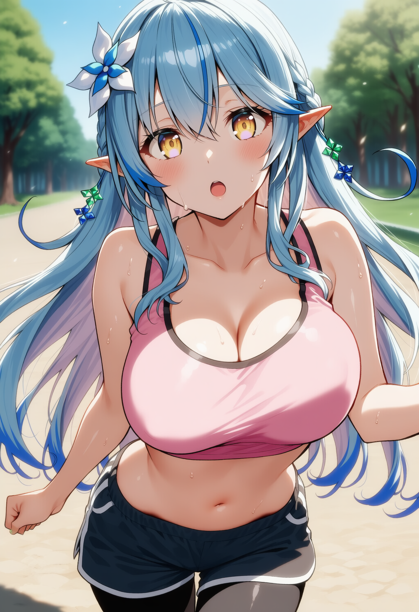 ランニング（雪花ラミィ）
