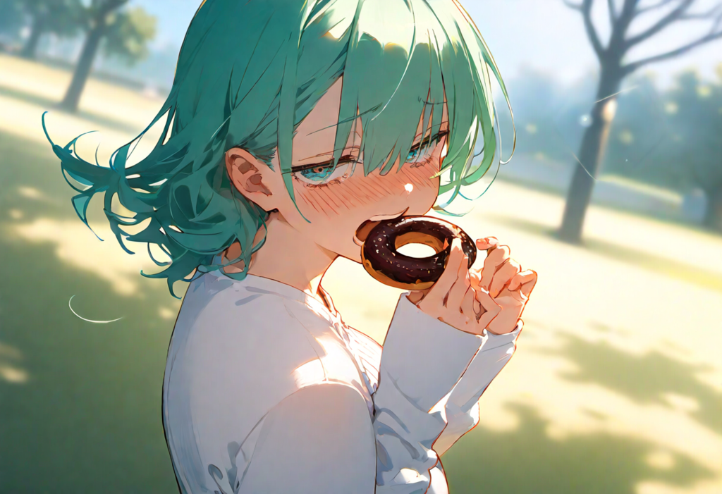 分けてって、もう口付けてるんですけど