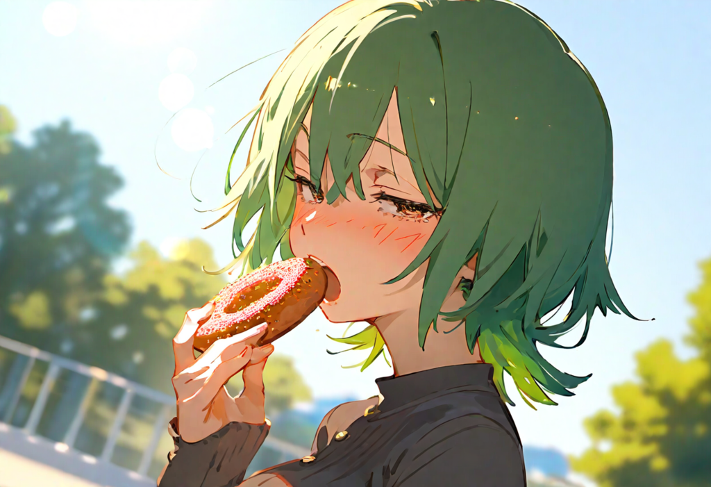 分けてって、もう口付けてるんですけど