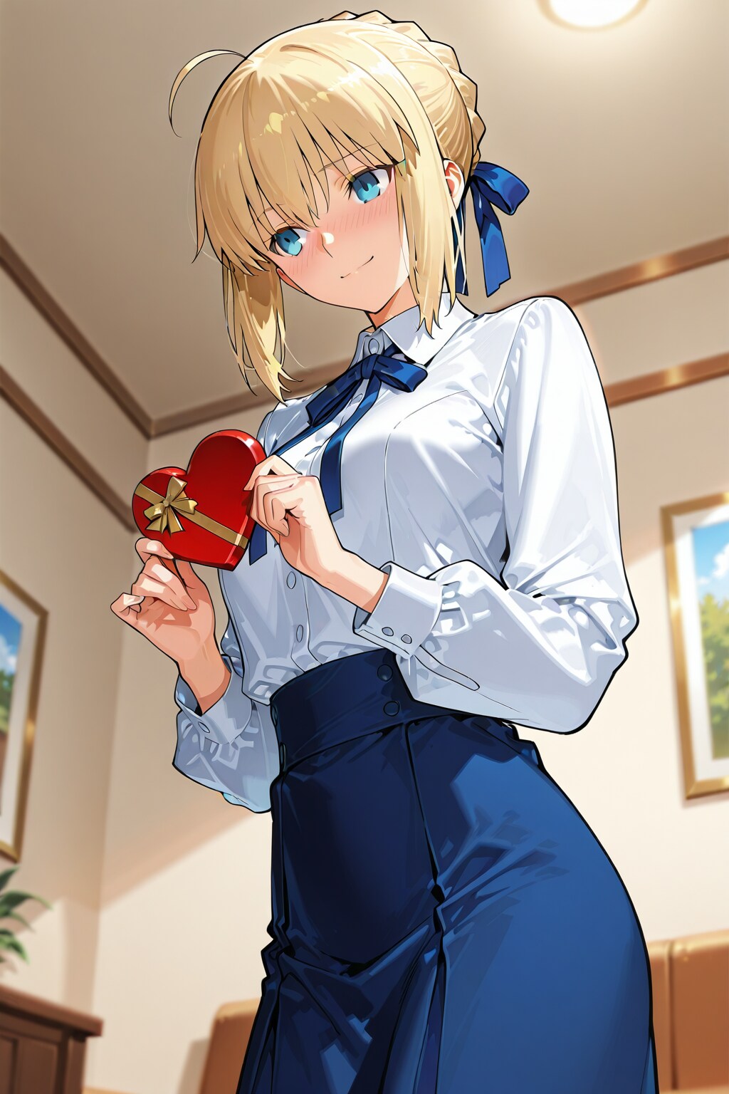 こういう習慣は慣れてないけど・・・受け取って下さい。