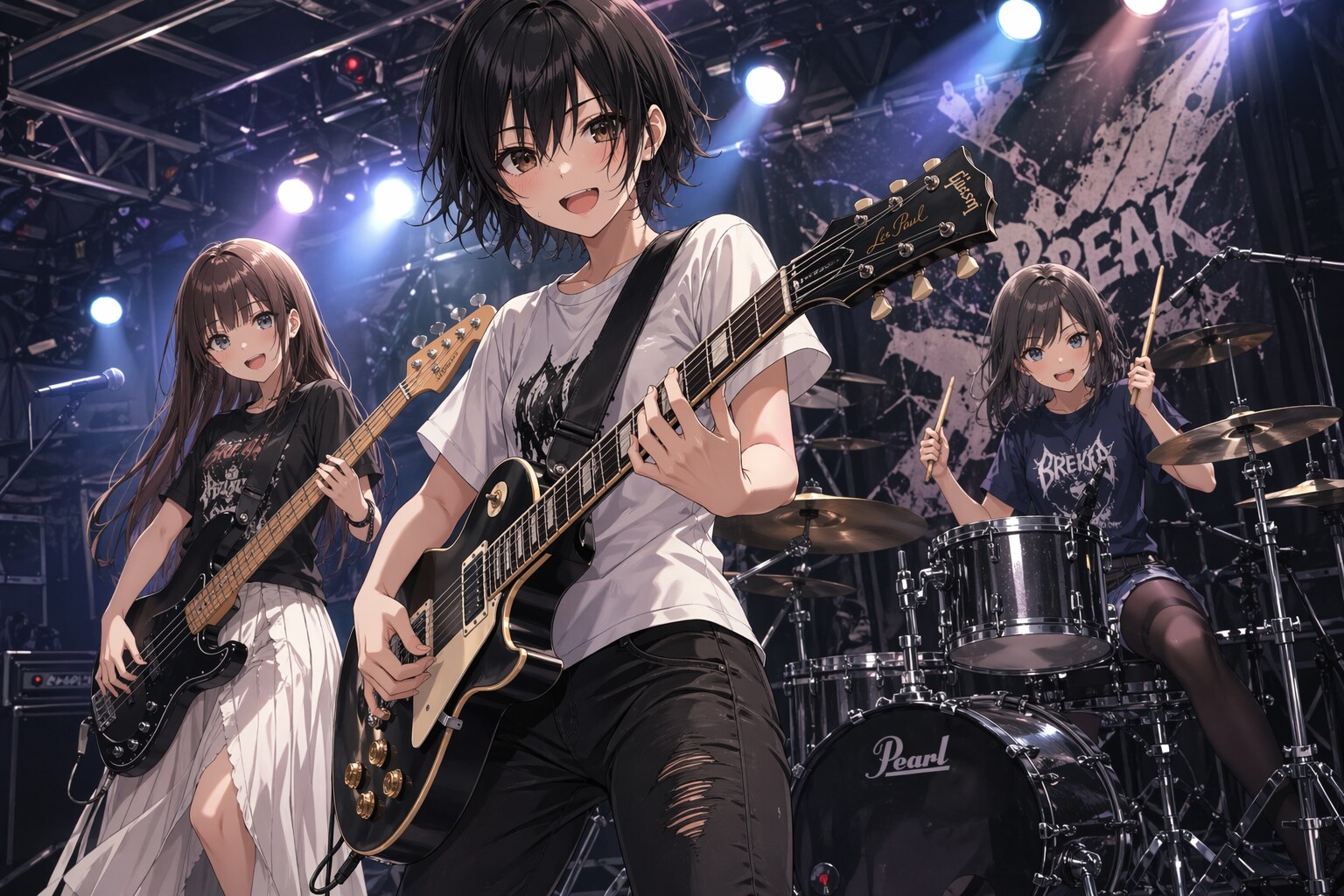 3ピースガールズバンド | の人気AIイラスト・グラビア