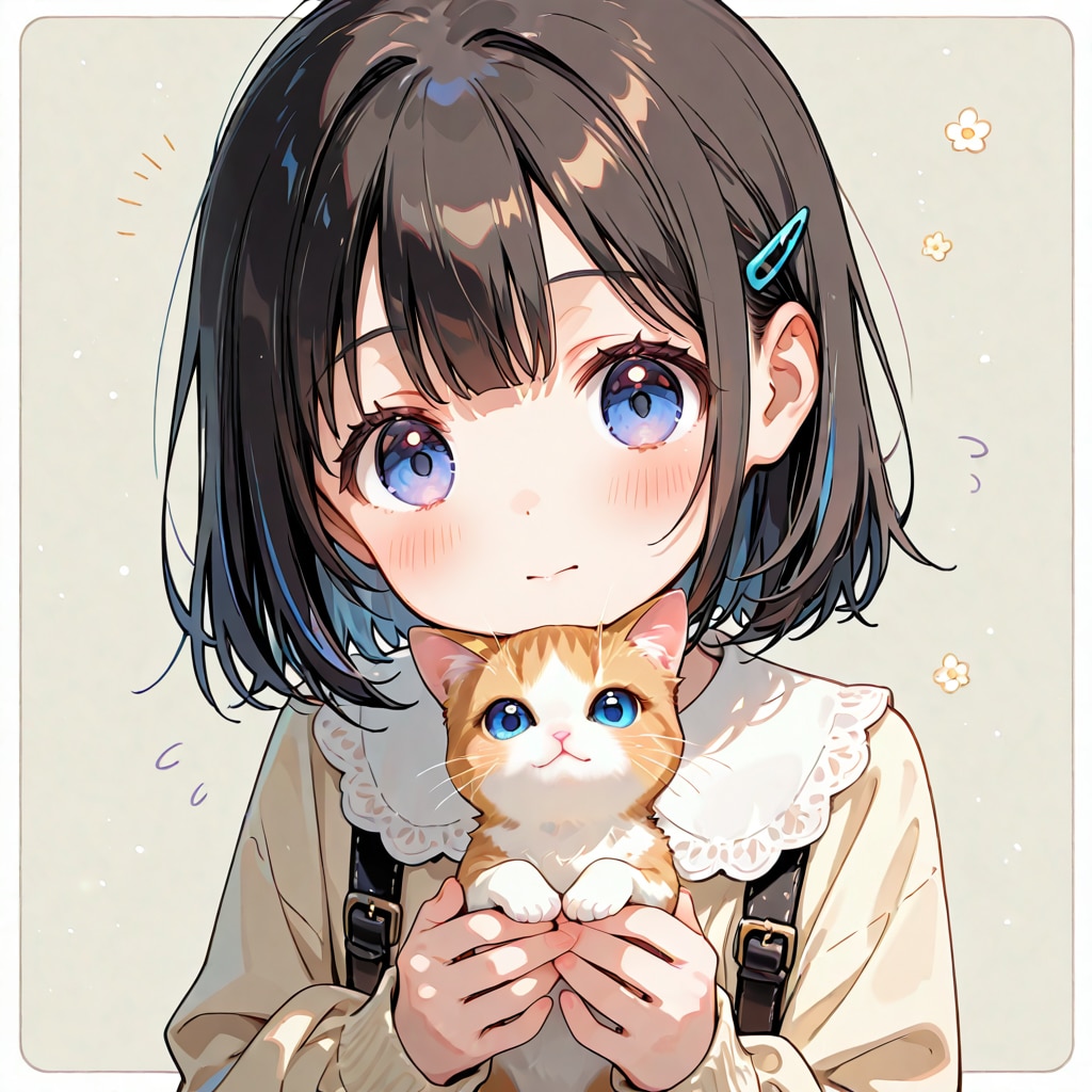子猫と一緒