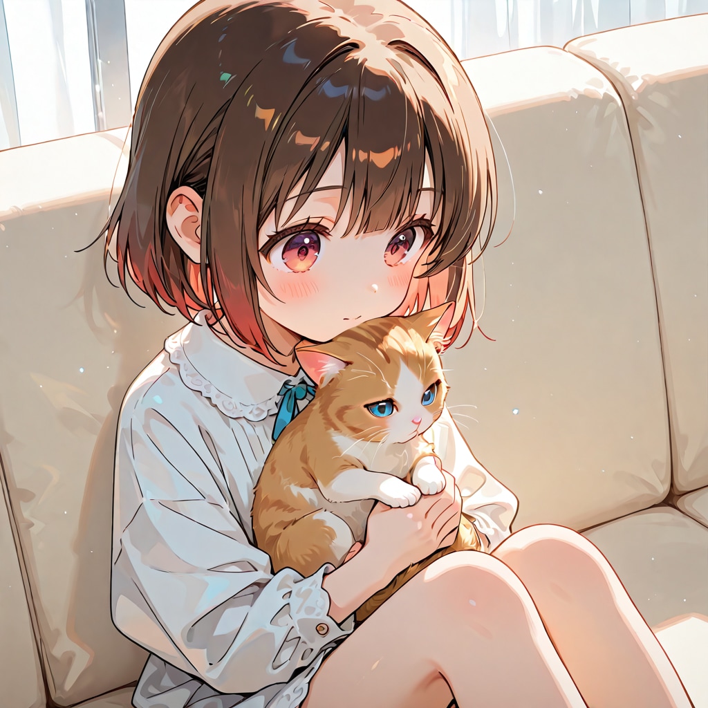 子猫と一緒