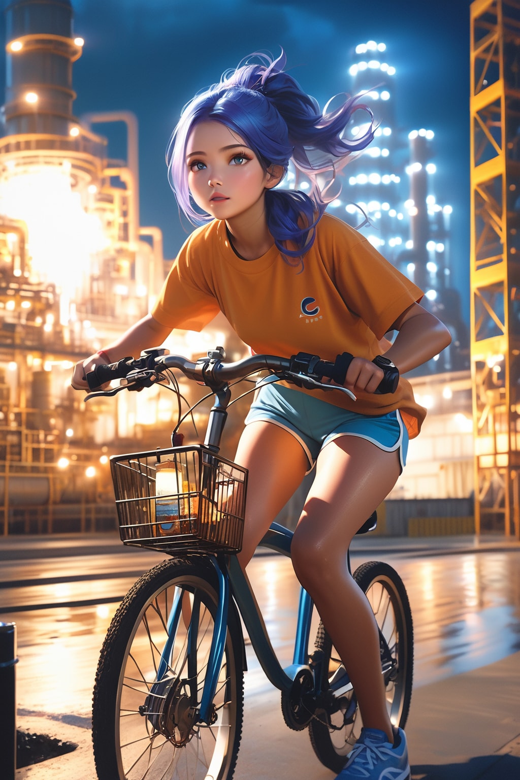 青ぽにちゃん サイクリング_VEGA