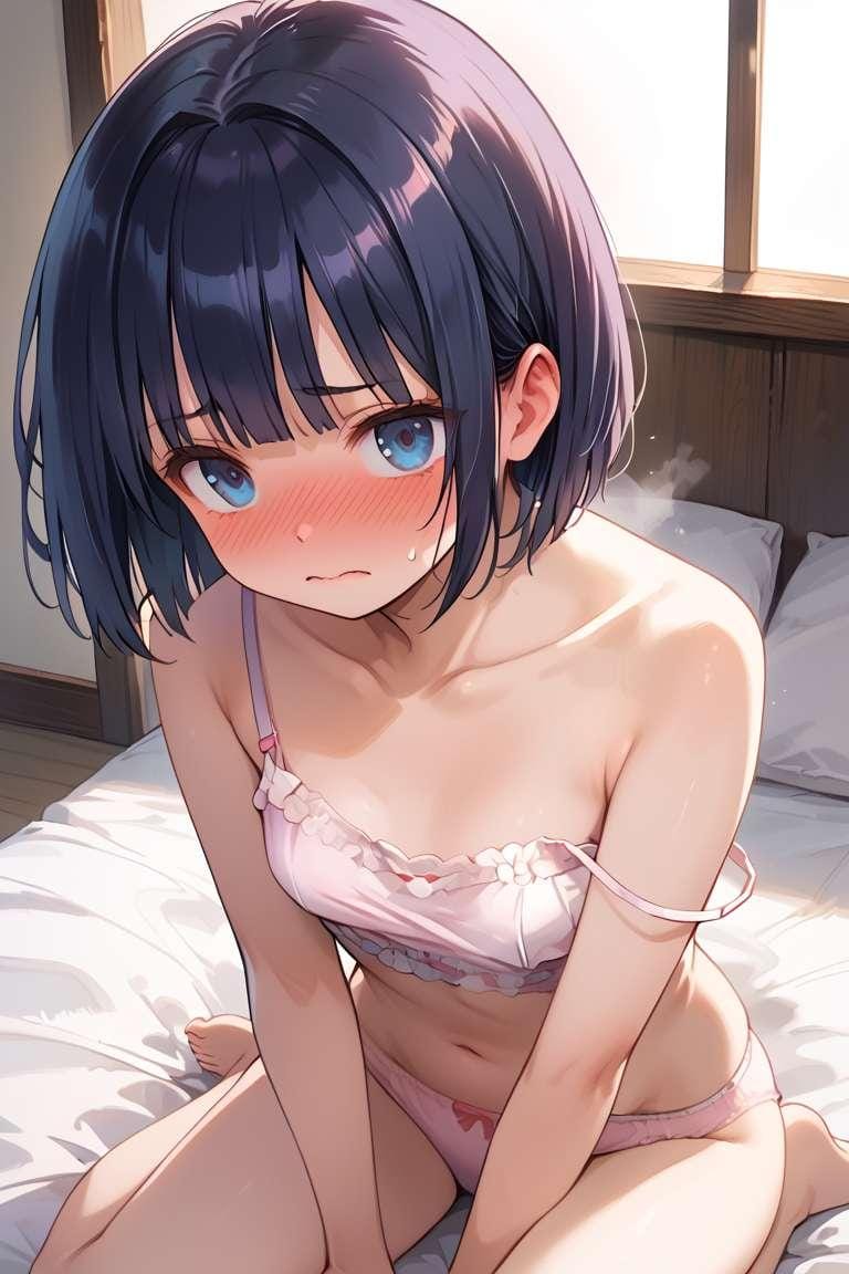 幼児体型の女の子を