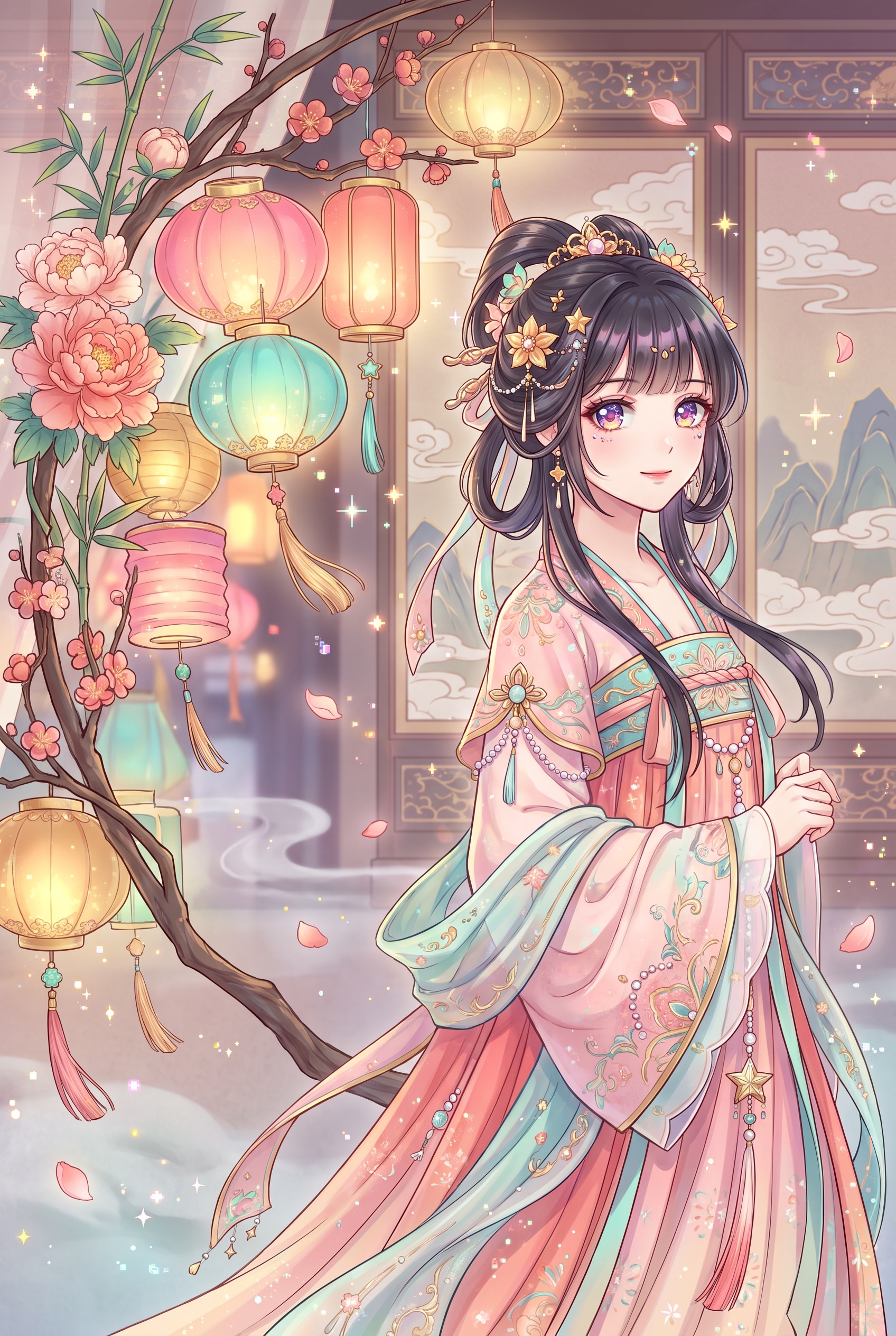 花灯夢華少女 | の人気AIイラスト・グラビア