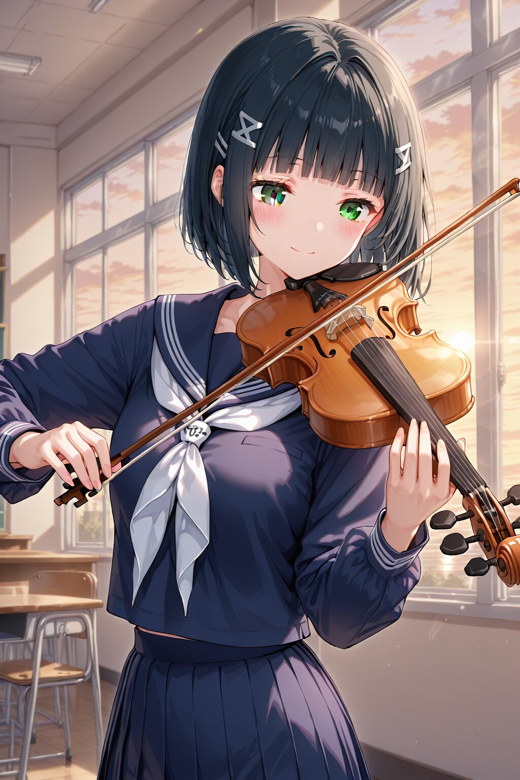 バイオリン🎻をひく妹ちゃん✨