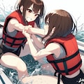 水上相撲（ライフジャケット） 3枚目