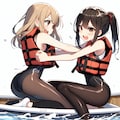水上相撲（ライフジャケット） 2枚目