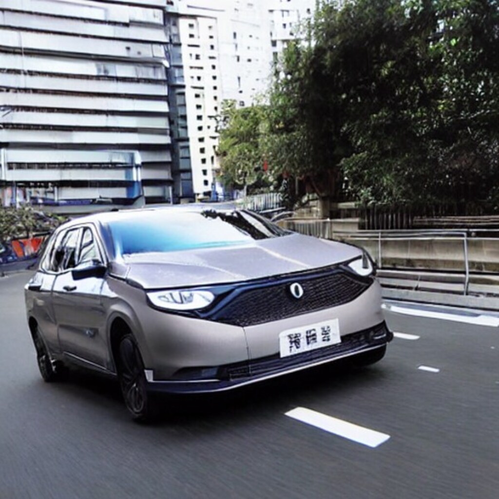 街を走る自動車