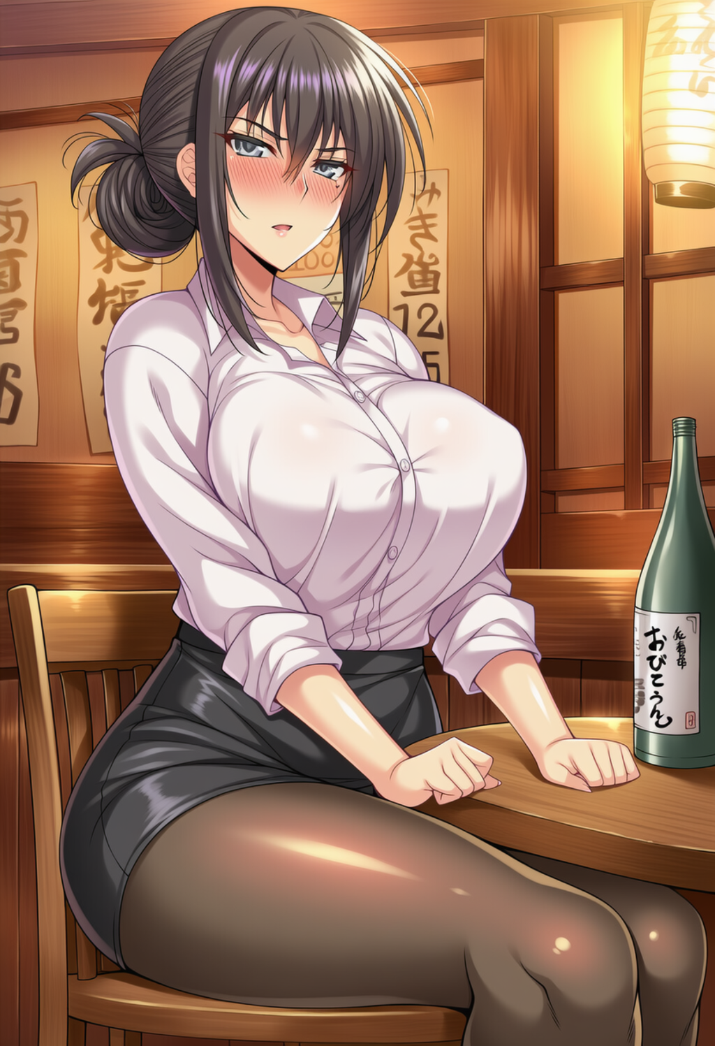 厳しい女上司さんとサシ呑みです。