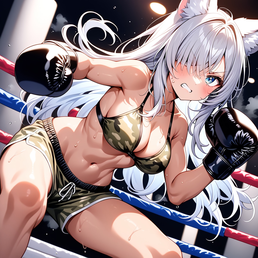 ビキニボクサー狐娘・次女