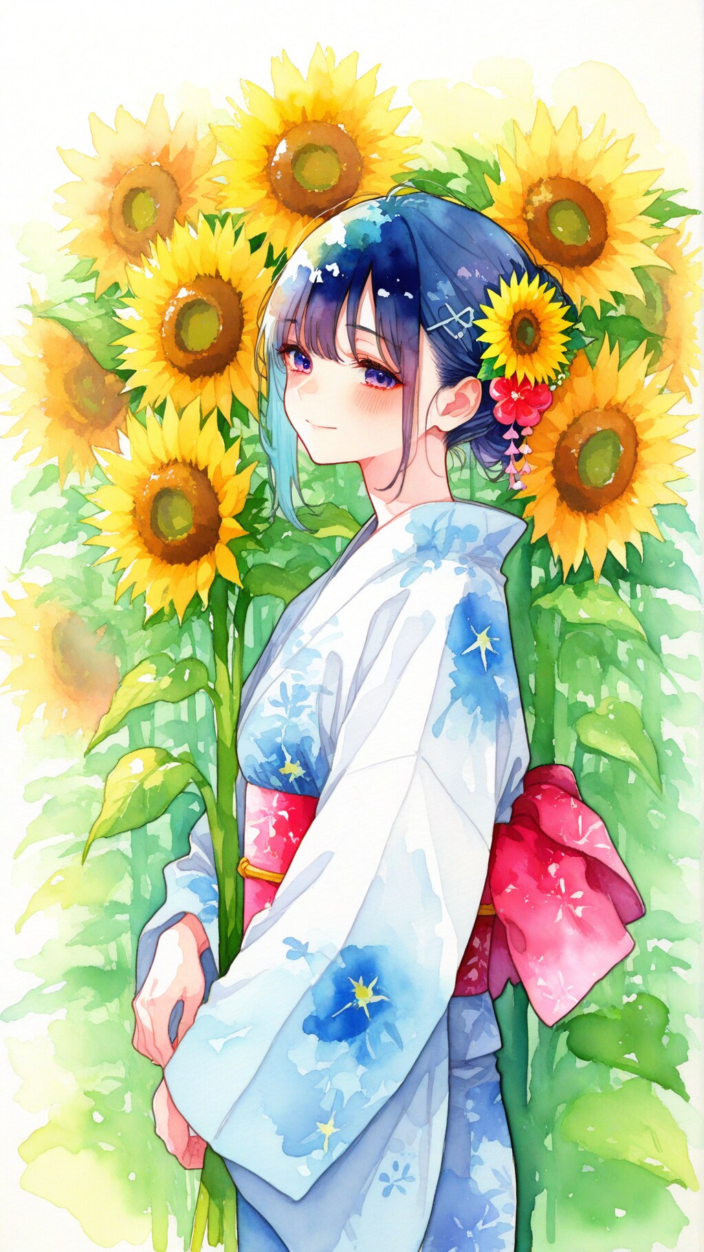 向日葵が咲いていたなぁ