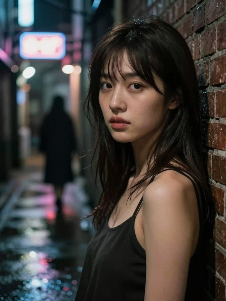 裏路地の清楚美女 | の人気AIイラスト・グラビア