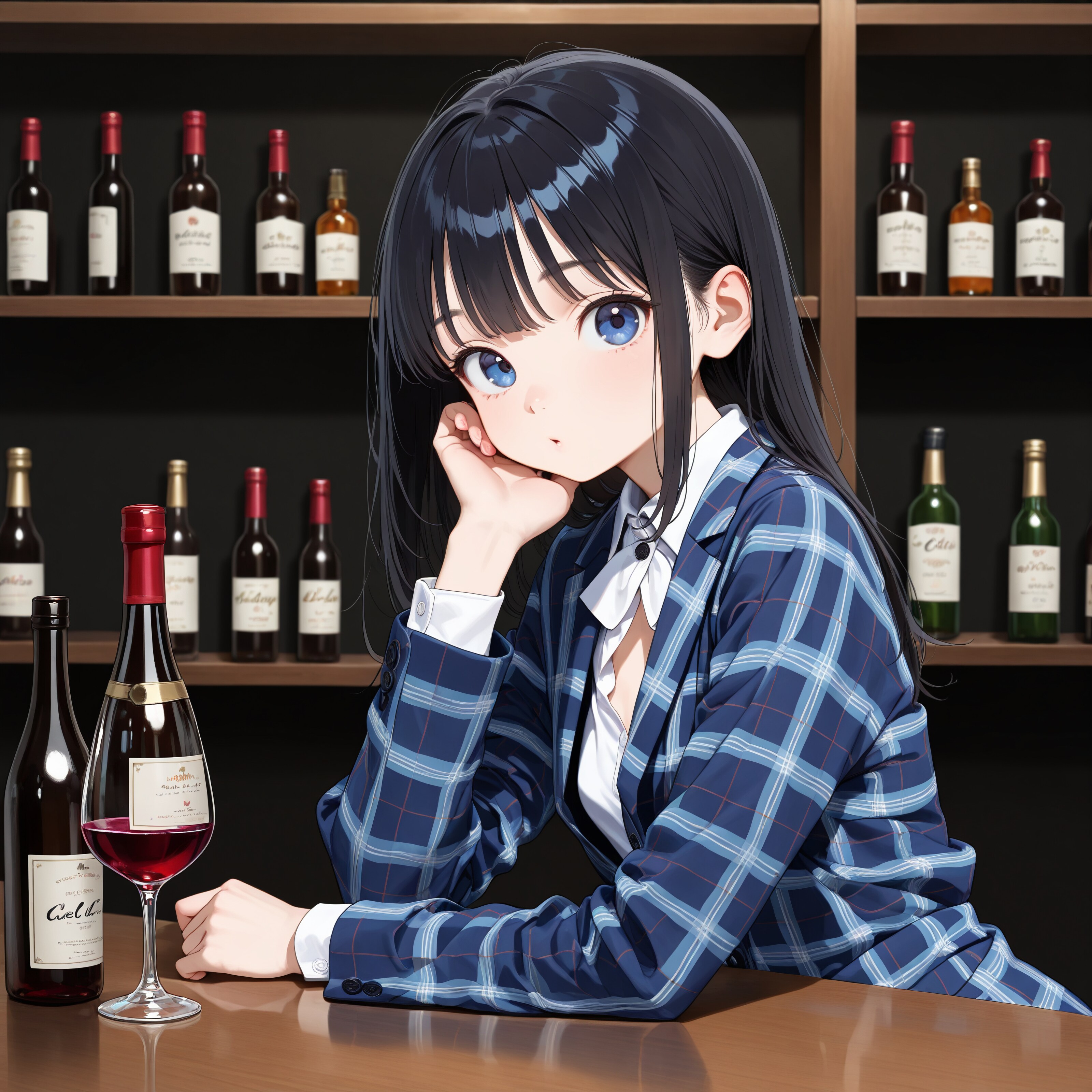 不思議なワイングラスボトル