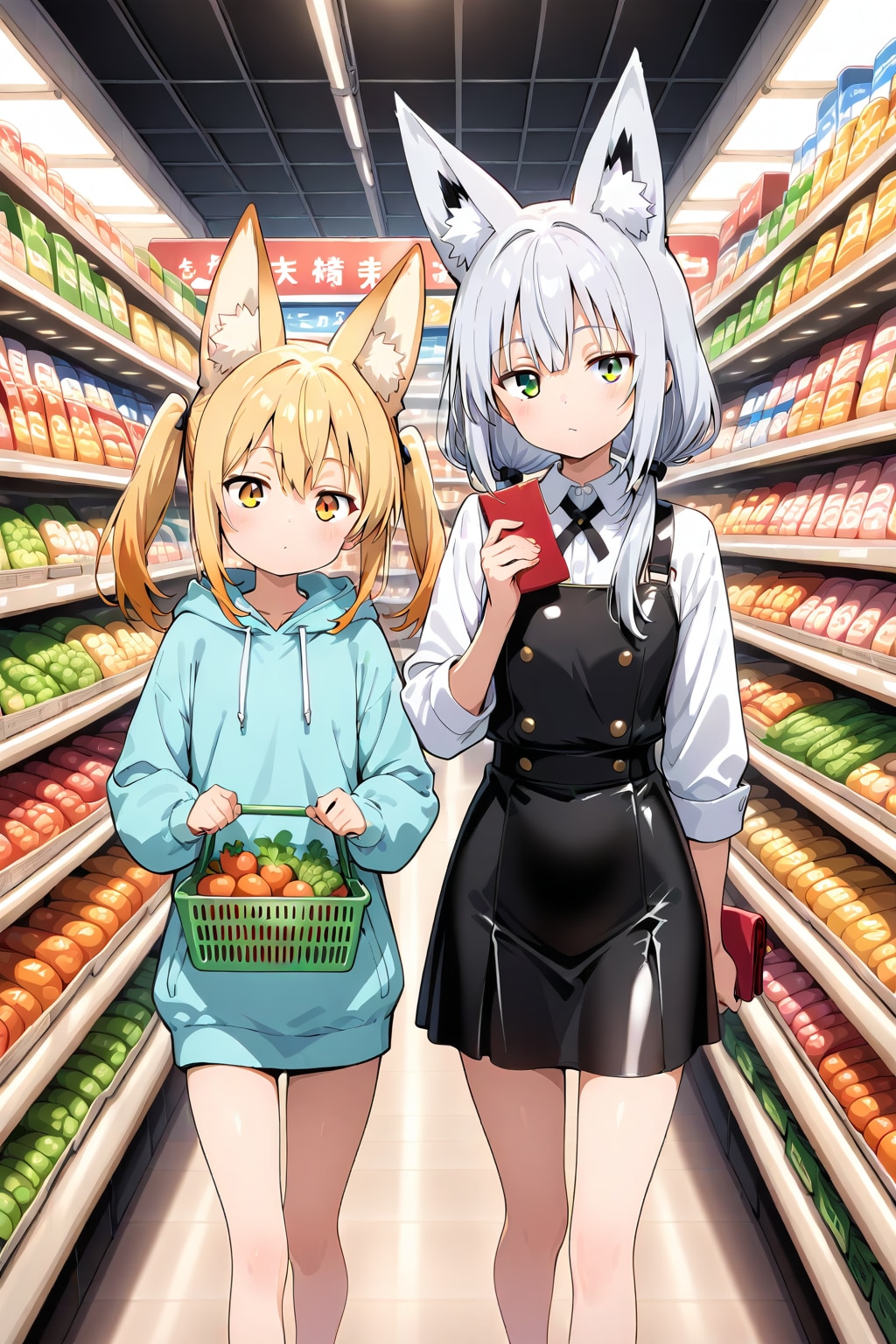 スーパーでお買い物