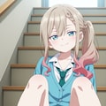 涼風涼【階段座りパンチラ】 6枚目