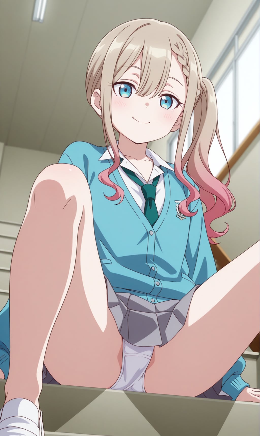 涼風涼【階段座りパンチラ】